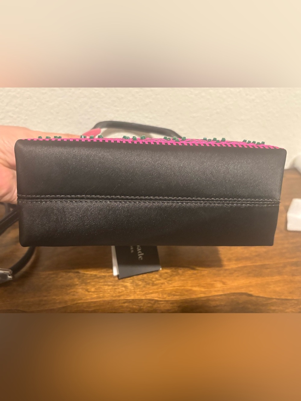 kate spade Mini Black Multi-Color Embroidered Crossbody - Picture 10 of 12